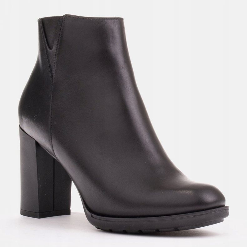 Botas de couro preto Marco Shoes 1