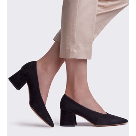 Marco Shoes Sapatilhas de camurça femininas negras elegantes preto 1