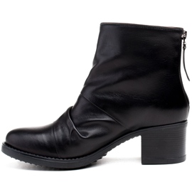 Marco Shoes Botas femininas 1258B Marco feitas de couro enrugado preto 2