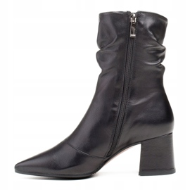 Marco Shoes Botas altas Marco para mulheres com franzido preto 2 Marco Shoes Botas altas Marco para mulheres com franzido preto 2