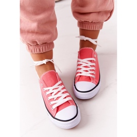 Tênis clássico feminino Omerta Coral vermelho 1