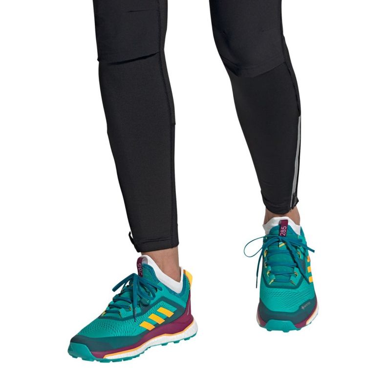 Tênis de corrida Adidas Terrex Agravic Flow W FV2483 multicolorido verde 2