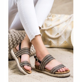 SHELOVET Sandálias Confortáveis ​​Com Fivela marrom preto 1