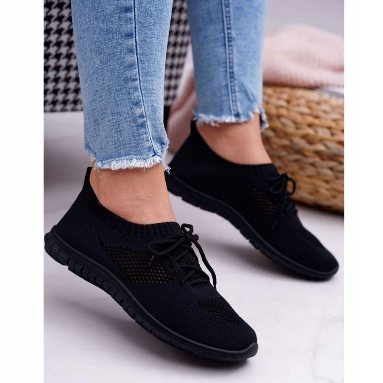 PE1 Sapatos esportivos femininos Black Jenny preto 1