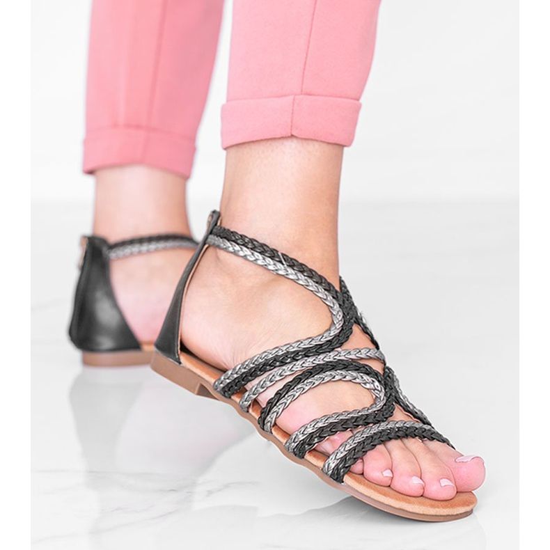 Sandálias femininas Black Velvet Night preto 1