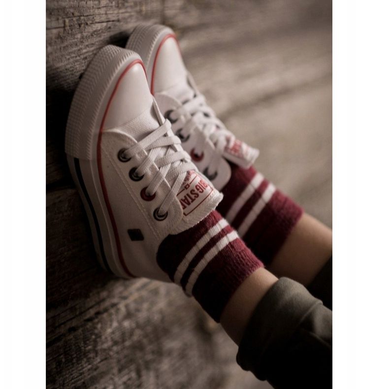 Tênis infantil clássico baixo Big Star HH374089 branco 1