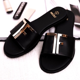 Chinelos Elegantes Femininos Preto Nicole Dilmah 4