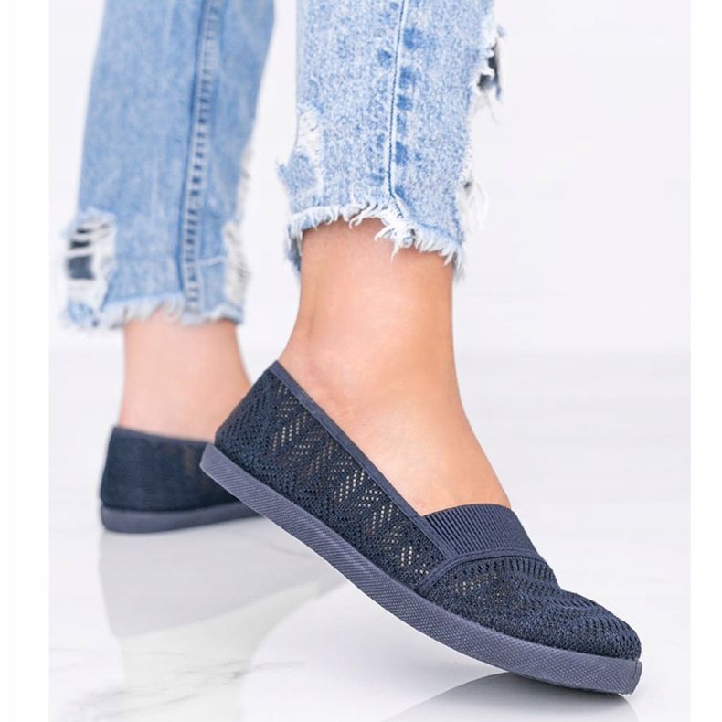 Tênis Vicky azul marinho Slip On 2