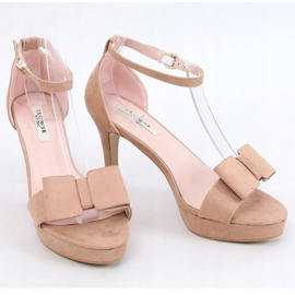 Sandálias na plataforma bege 9R32 Khaki cáqui 1