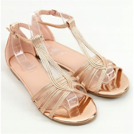 Sandálias femininas champanhe SM0024 Champagne dourado 1