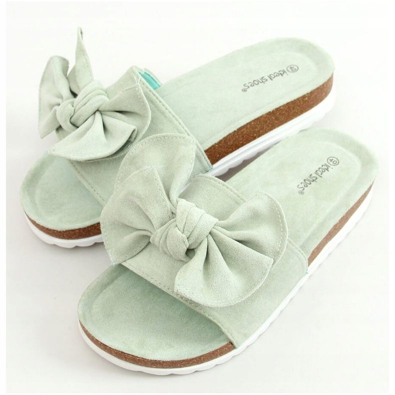 Chinelos Aquamarine 7855 verdes na cortiça 1