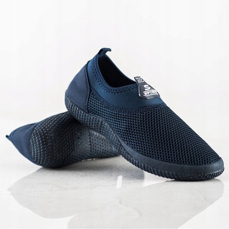 SHELOVET Sapatos com aberturas deslizantes azul 1