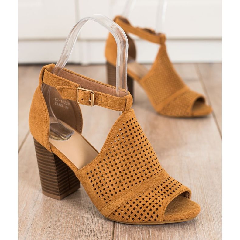 SHELOVET Sandálias Openwork Embutidas castanho 1