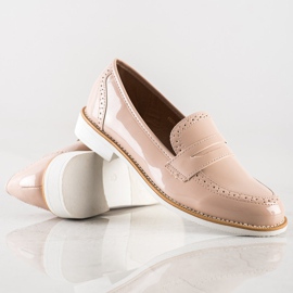 Sun Color Brogues lacados bege 1