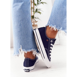 Tênis feminino Lee Cooper LCW-21-31-0095L Azul marinho branco 2