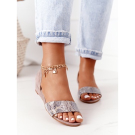 Sandálias Bege Maciejka 1971-56 de Couro 2