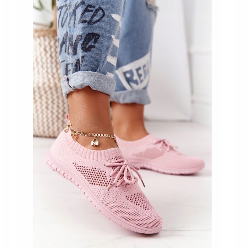 PE1 Sapatos esportivos femininos Pink Jenny rosa 2