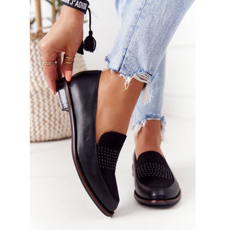 Mocassim feminino Sergio Leone PB255 preto 2