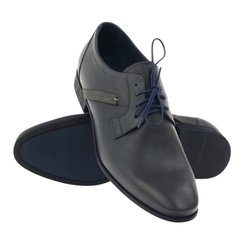 Sapatos masculinos Pilpol PC006 cinza 3