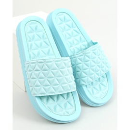 Chinelos femininos azuis 10-251 Blue azul 1