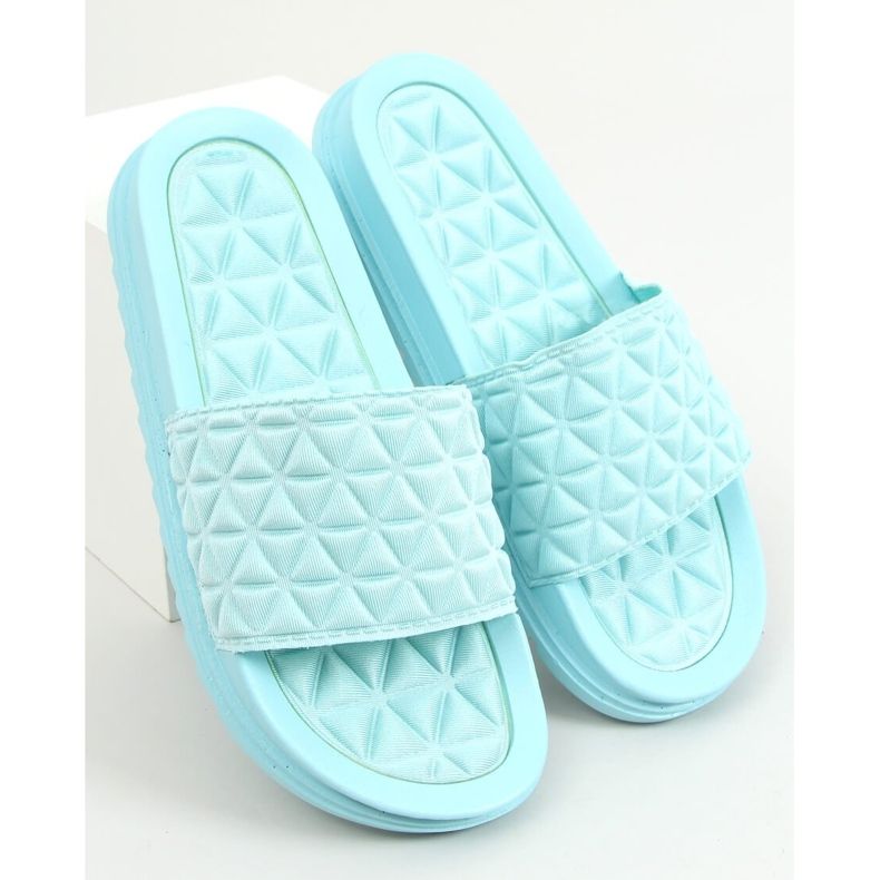 Chinelos femininos azuis 10-251 Blue azul 1