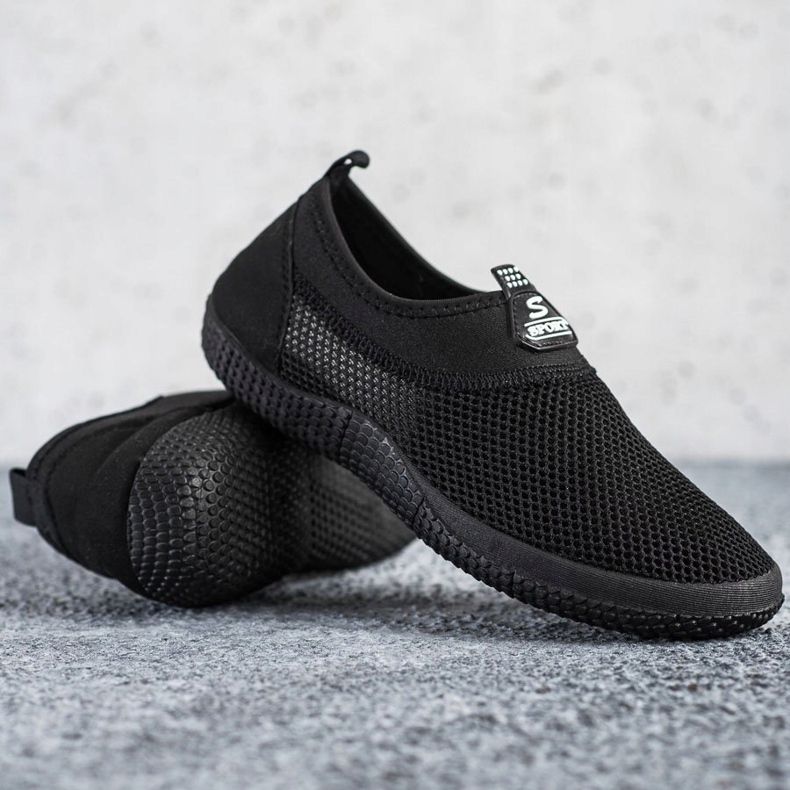SHELOVET Sapatos com aberturas deslizantes preto 1
