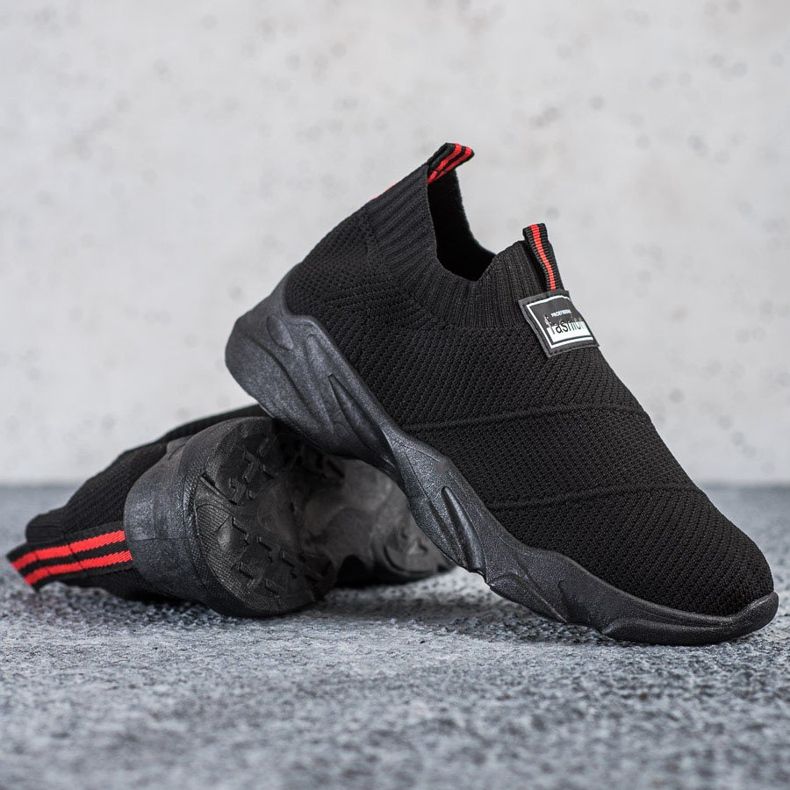 SHELOVET Tênis Fashion Preto Slip-On 1