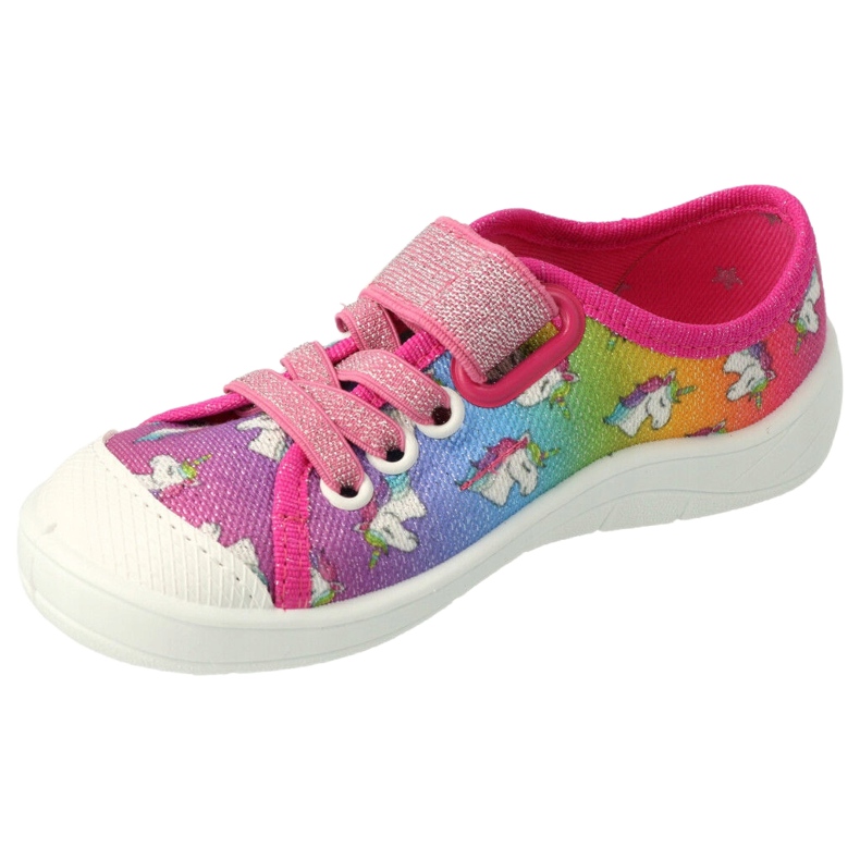 Calçados infantis Befado 251X178 Unicorn azul laranja rosa prata verde 2