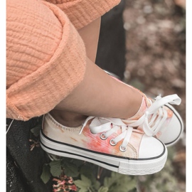 Tênis clássico infantil com efeito Tie-Dye Simba 807-3A rosa amarelo 4