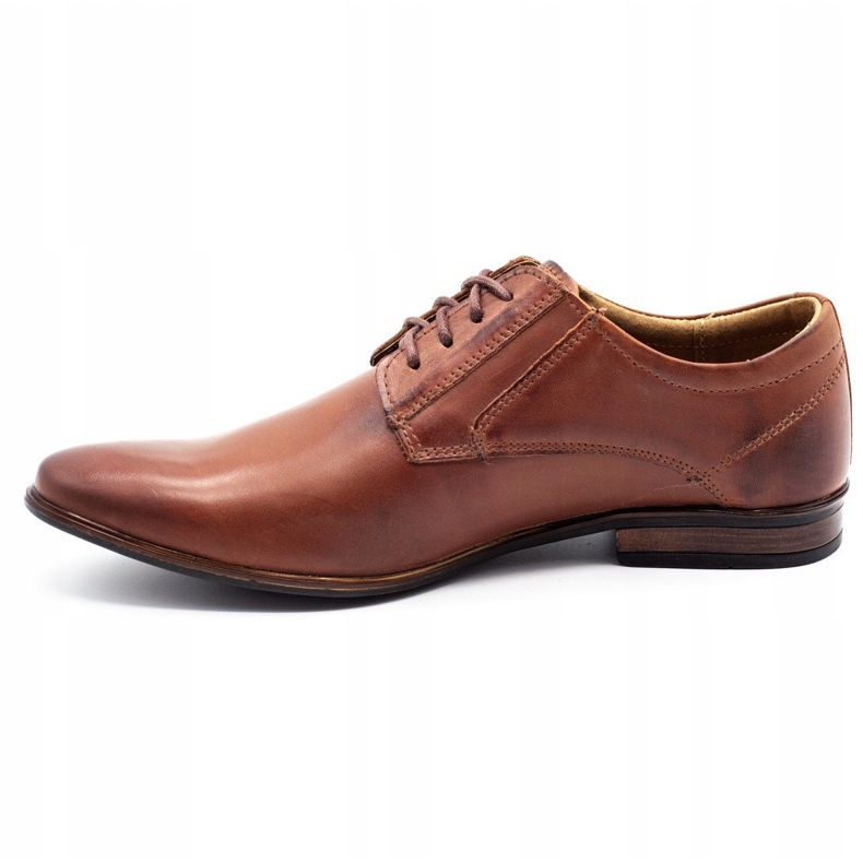 KOMODO Sapatos masculinos formais 850 marrons castanho 1