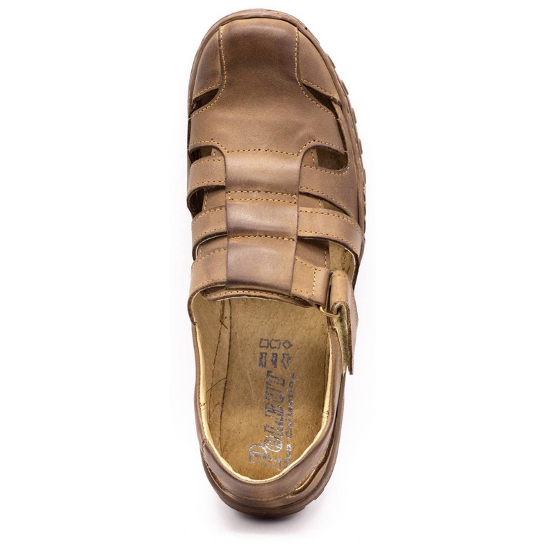 Polbut Sapatos perfurados masculinos 237 para marrom verão 2