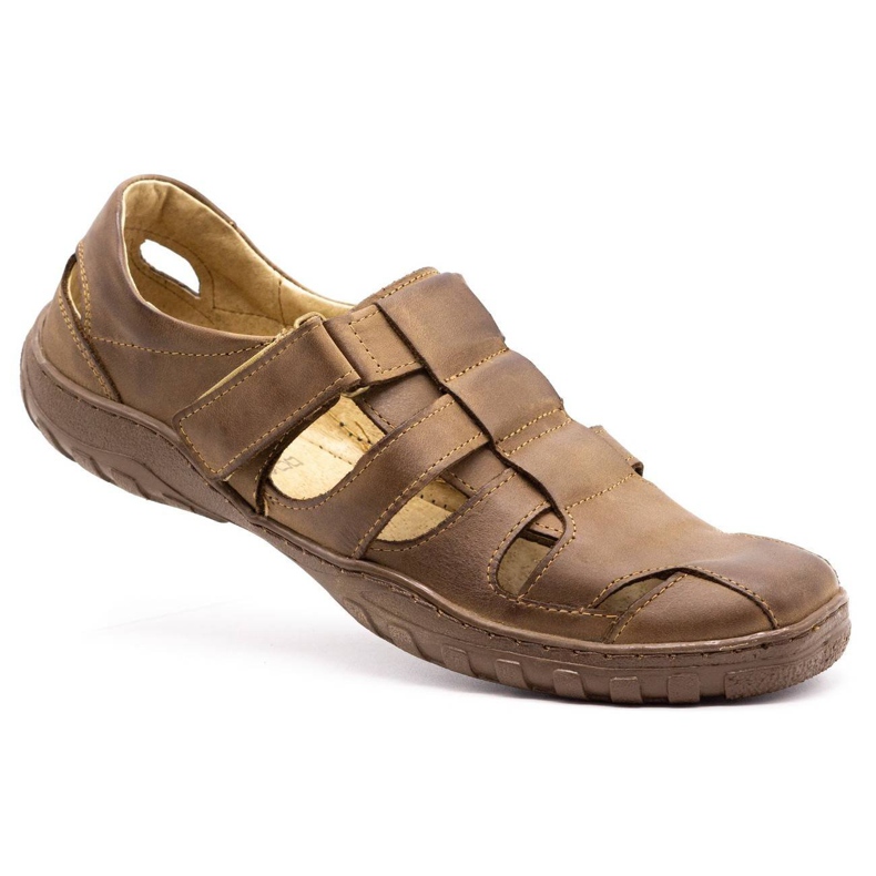 Polbut Sapatos perfurados masculinos 237 para marrom verão castanho 3