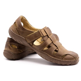 Polbut Sapatos perfurados masculinos 237 para marrom verão castanho 5