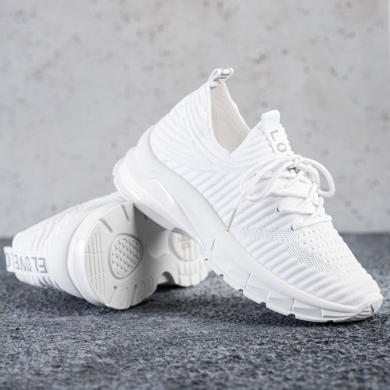 SHELOVET Tênis brancos na plataforma 1