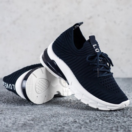 SHELOVET Tênis azul marinho na plataforma 1