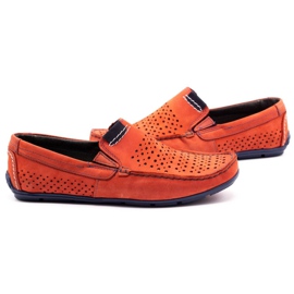 Olivier Sapatos masculinos mocassim 906 para vermelho verão 4