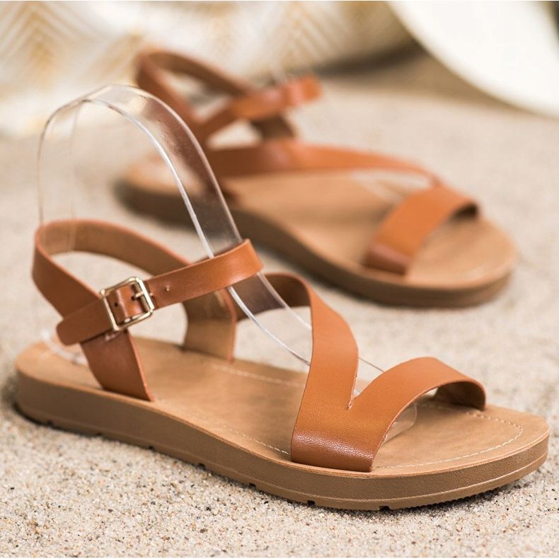 Cm Paris Sandálias casuais com couro ecológico castanho 1