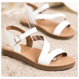 Cm Paris Sandálias casuais com couro ecológico branco 1