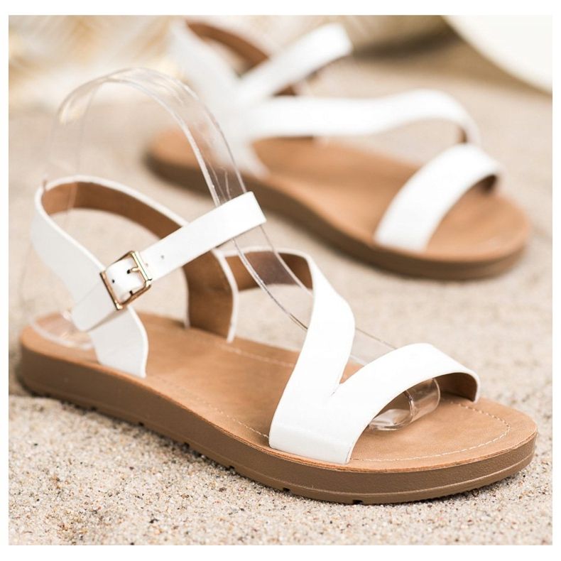 Cm Paris Sandálias casuais com couro ecológico branco 1