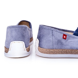 Alpercatas de camurça masculina Big Star HH176004 azul 1