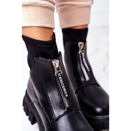 PS1 Trabalhadoras de botas femininas com zíper preto brindes 2