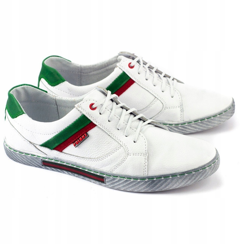 Polbut Sapatos masculinos brancos J47 2