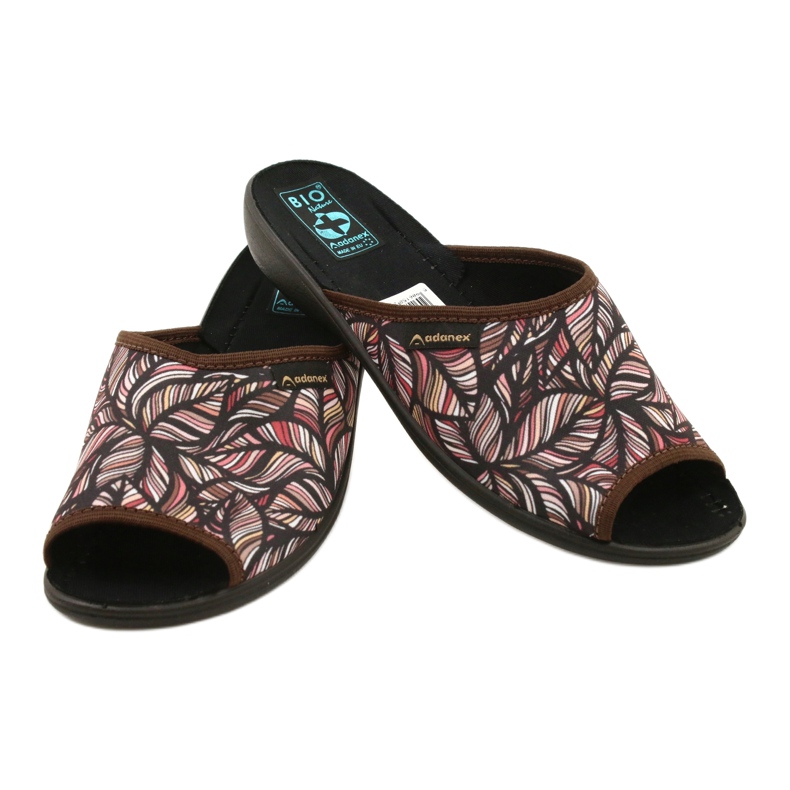 Adanex Tęg deixa chinelos. G1 / 2 24616 bege castanho vermelho 4