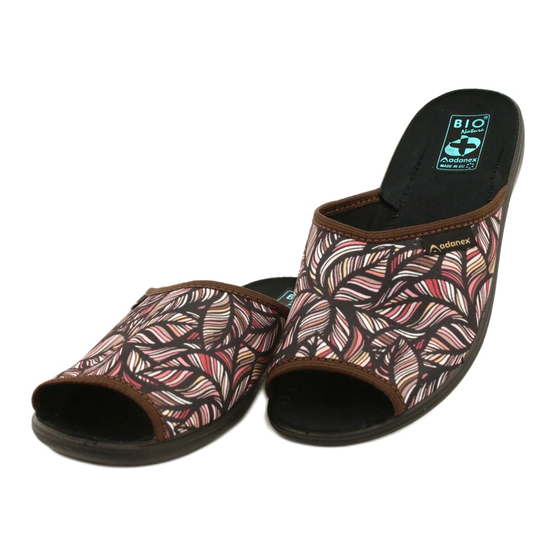Adanex Tęg deixa chinelos. G1 / 2 24616 bege castanho vermelho 3