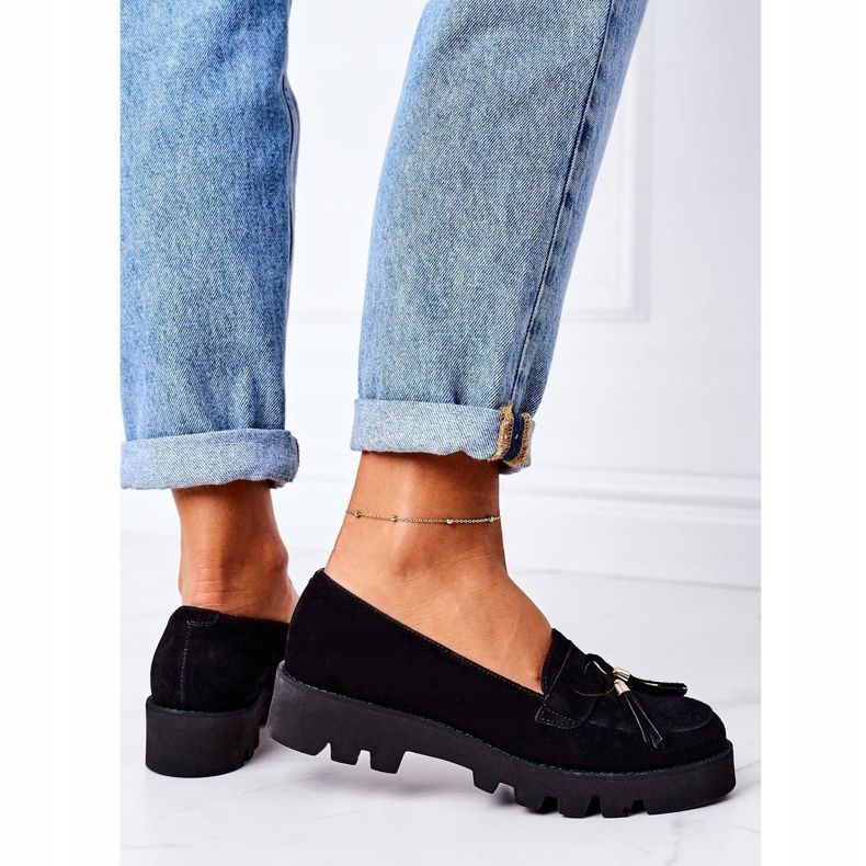 Mocassins de camurça Lewski Shoes 3053 Preto 1