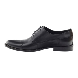 Sapatos masculinos negros clássicos de Badura 7599 preto 2