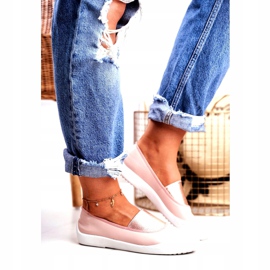 LU BOO Tênis Slip On Tênis Slip-on Rosa Justy 1