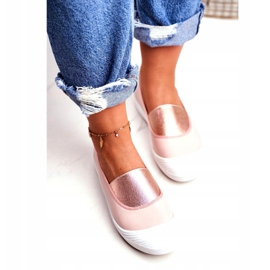 LU BOO Tênis Slip On Tênis Slip-on Rosa Justy 4