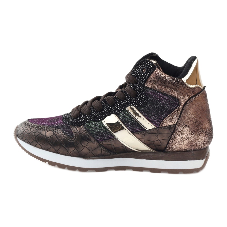 McArthur Sapatos de esportes de cobre metálicos femininos castanho 2