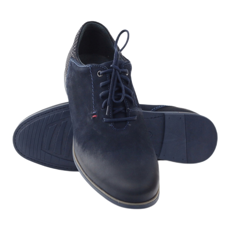 Sapatos casuais masculinos Riko 799 azul 3